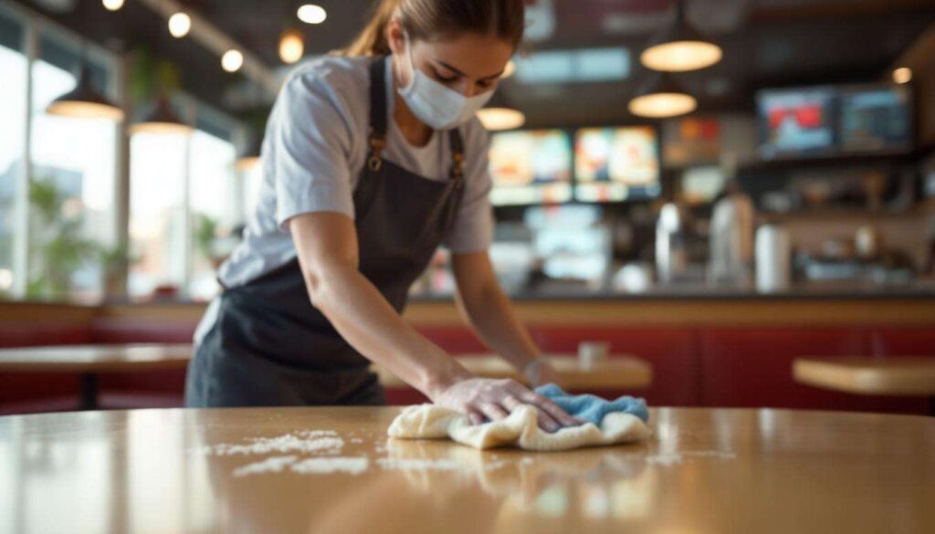Le 9 caratteristiche sorprendenti delle persone che puliscono il tavolo nei fast food